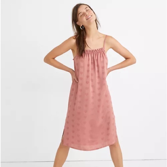 Madewell Other - Madewell Heart Jacquard Side-Button Pajama Dress